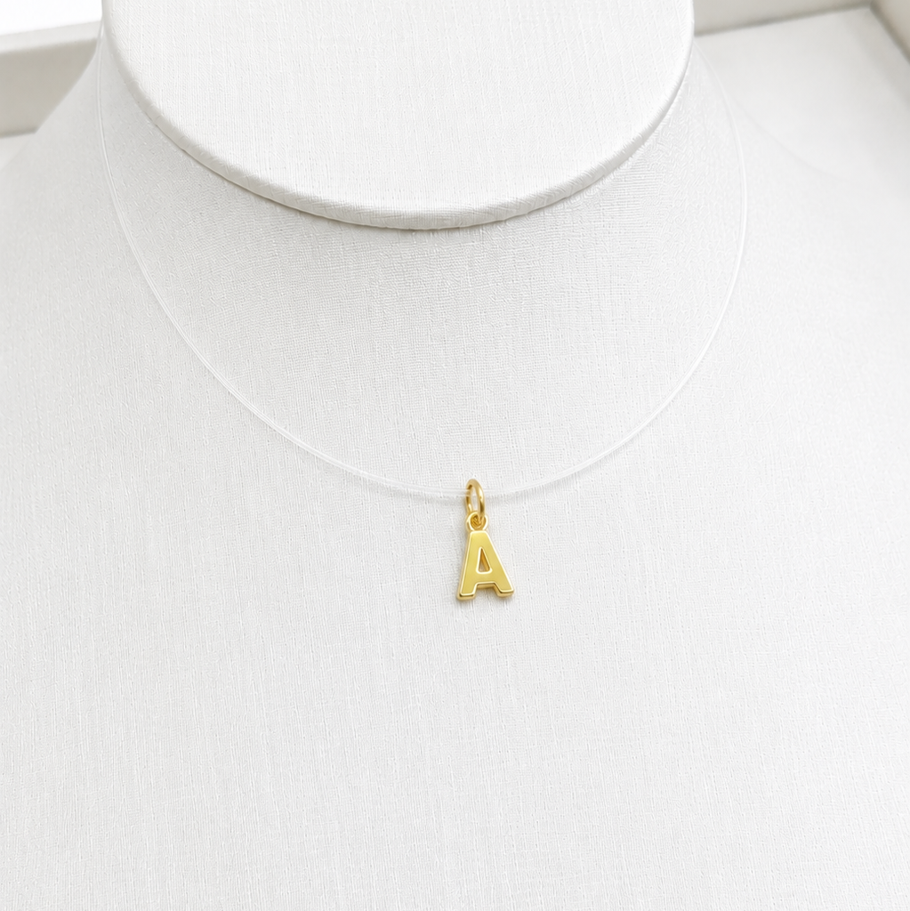 COLAR DE NYLON INICIAL - DOURADO