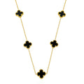 Colar Aço Inoxidável Folheado a Ouro 18k Inspiração Vg. Resinado