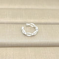 FALSO PIERCING VAZADO - BANHO PRATA 925