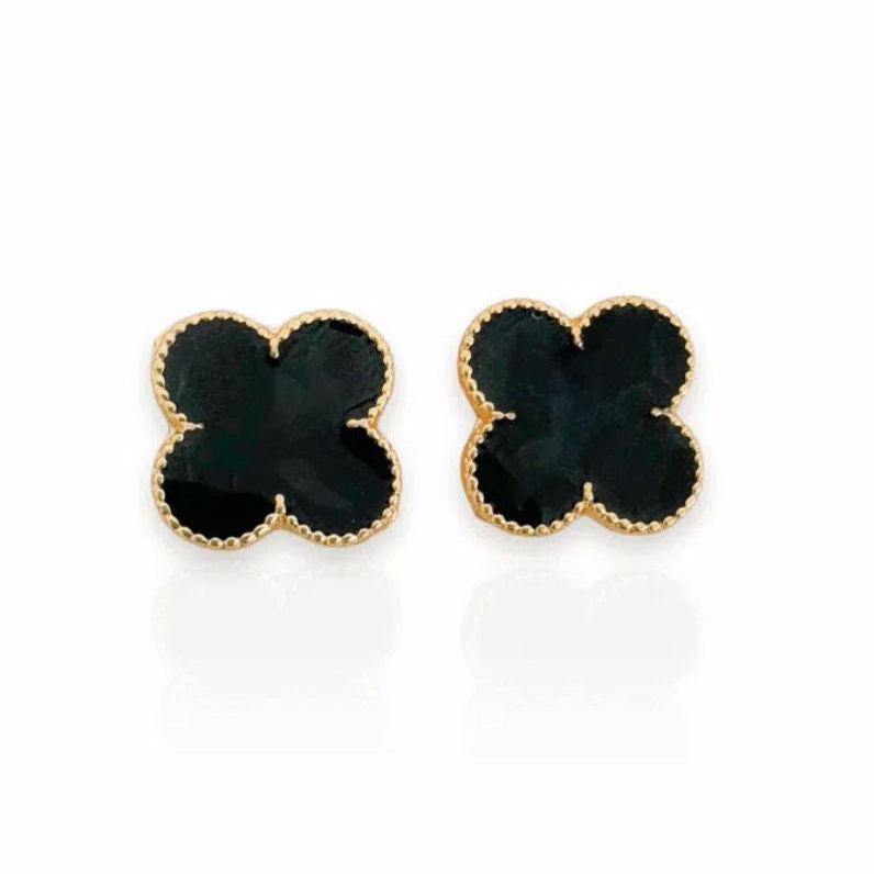 Brinco Folheado a Ouro 18k Com resina