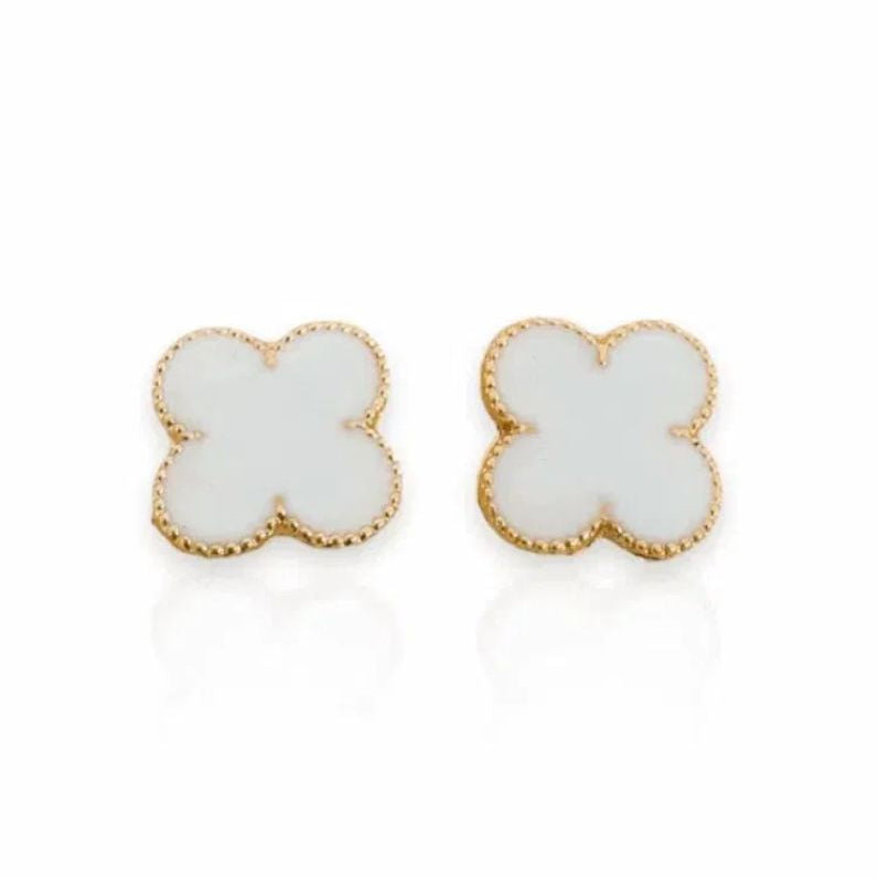Brinco Folheado a Ouro 18k Com resina
