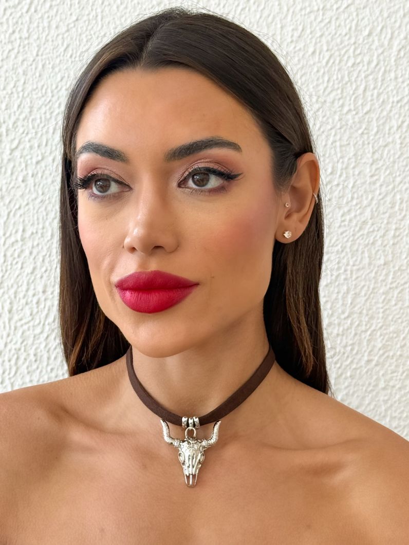 Choker Courinho Folheado a Ouro 18k Design Cowgirl