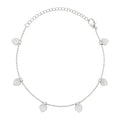 Pulseira Folheada a Prata 925 Coração Texturizado